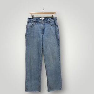 Abercrombie‎ & Fitch The Baggy Low Rise Curve Love Jeans Light Wash Blue 29 8R